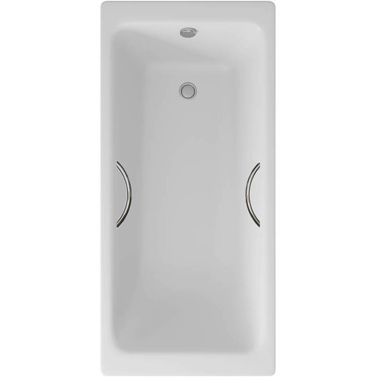 Чугунная ванна Delice Parallel DLR220504R 160x70, с ручками, без ножек