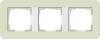 Рамка 3-постовая Gira E3 песочный/белый глянцевый 0213417