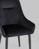 Кресло Stool Group Диана MC101-2 KD HLR-66 велюр черный фото 6