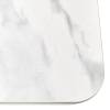 Стол Bradex Home Flame RF 0425 керамогранит белый мрамор, белый 116(155)x80x75 фото 12