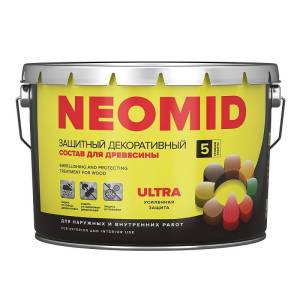 NEOMID BIO COLOR ULTRA защитно декоративный состав на алкидной основе, дуб (0,9л)
