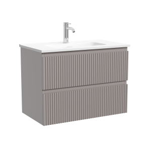 Тумба под раковину Sancos Snob R SNR70/39SM c двумя ящиками Soft close, Doha Soft, 69x39x50