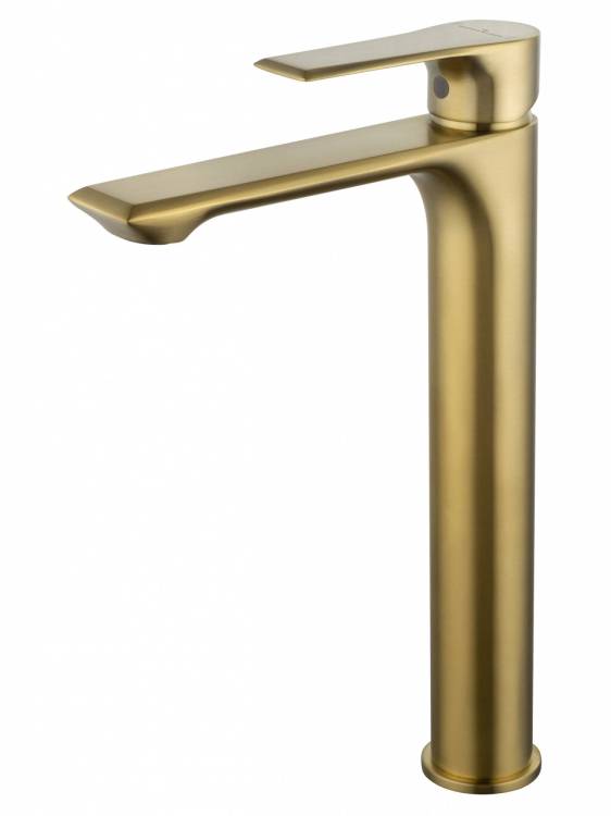 Смеситель для раковины Wonzon & Woghand WW-88019079-BG высокий, брашированное золото