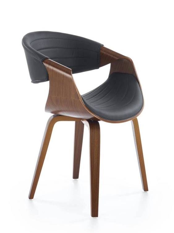 Стул кухонный Halmar K544 V-CH-K/544-KR-CZARNY черный/орех