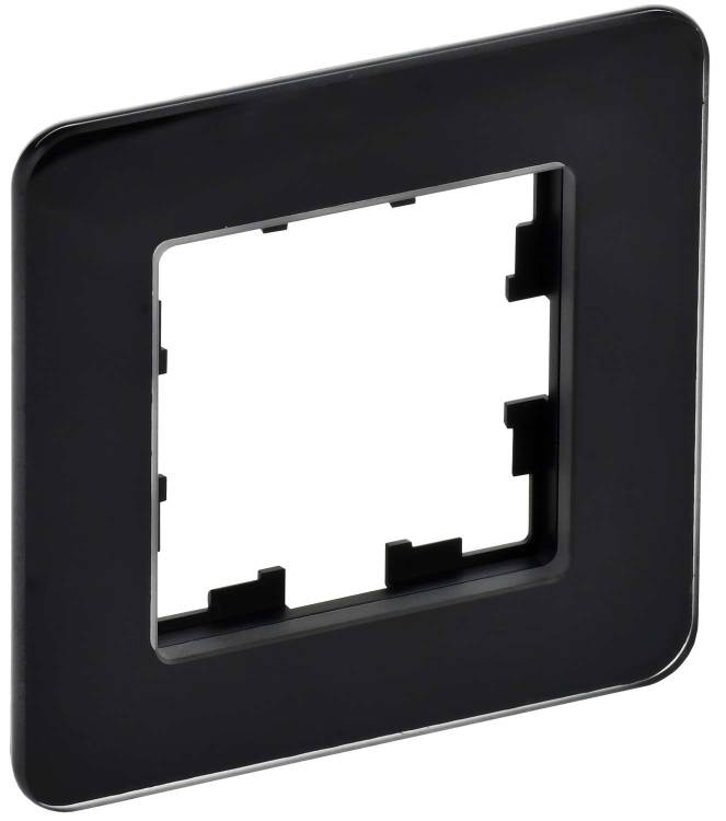 Рамка 1-постовая IEK Brite BR-M12-G-41-K02 черный