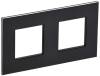 Рамка 2-постовая IEK Skandy SK-M22-M-K02 черный
