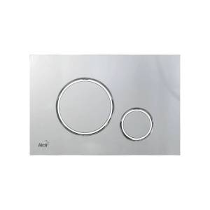 Кнопка смыва AlcaPlast THIN M772 хром матовый / хром глянцевый