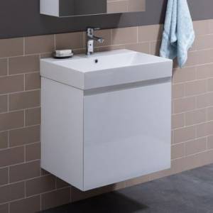 Тумба с раковиной Aquanet Йорк 60 белая