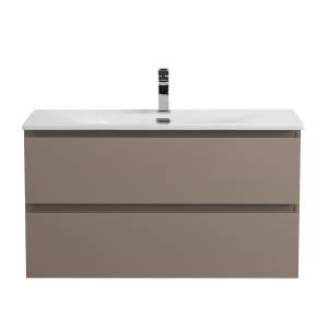 Тумба с раковиной BelBagno Kraft 80 Бежевый матовый, раковина BB-8099-80
