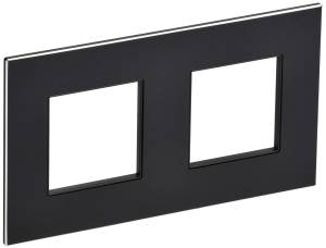 Рамка 2-постовая IEK Skandy SK-M22-M-K02 черный
