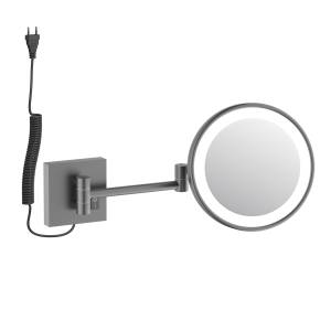 Косметическое зеркало Timo Luiro 18474/18 с подсветкой, черное золото