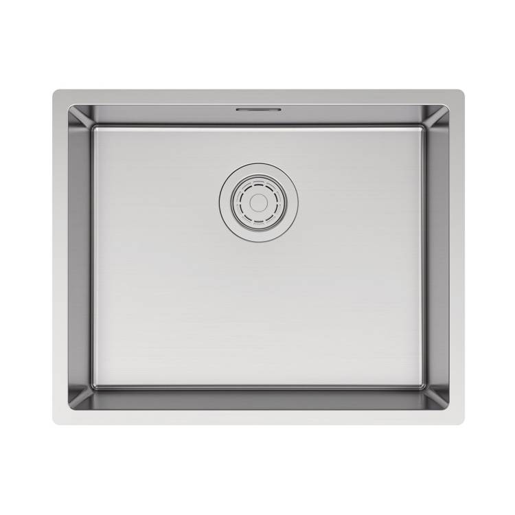 Мойка кухонная Paulmark Lassan 54 Uni LA54-BS Брашированная Сталь, 54x44