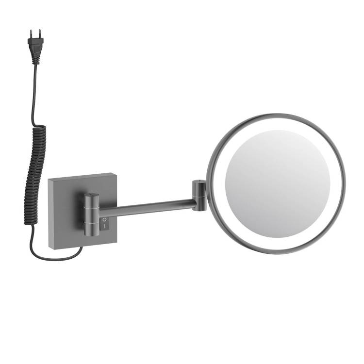 Косметическое зеркало Timo Luiro 18474/18 с подсветкой, черное золото