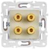 Акустическая розетка IEK Skandy SK-S40-K10 бежевый фото 5