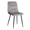 Стул Tetchair Chilly (mod. JSC-220) 21495 велюр/металл, dark grey (темно-серый) HLR24/черный