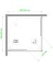 Душевой уголок Royal Bath RB HPD-T-ST профиль сатин, стекло прозрачное, 90x90x200 фото 5