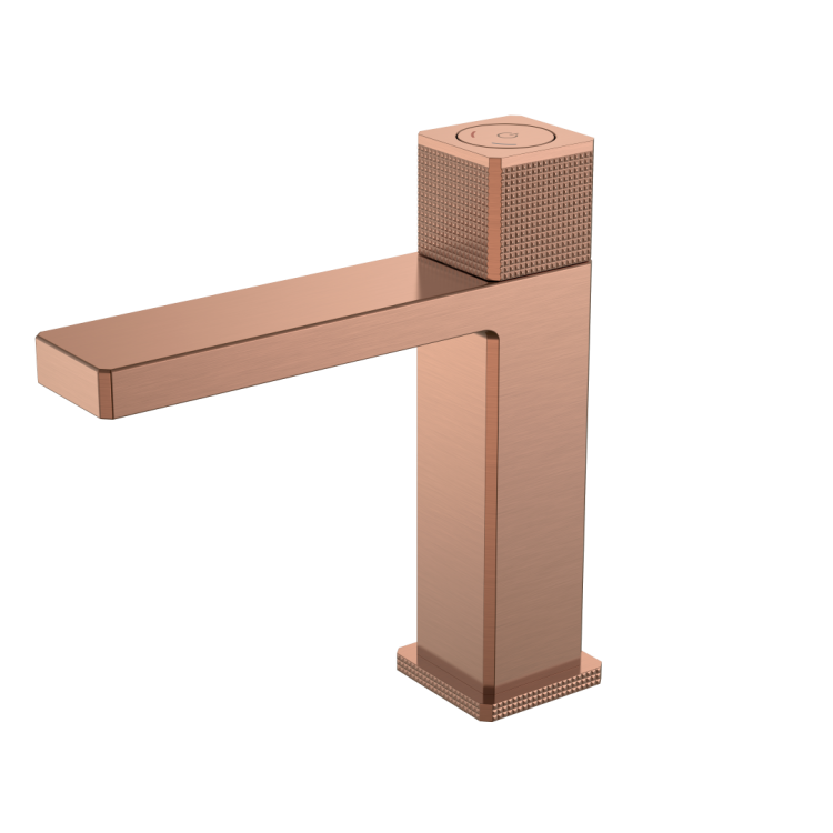 Смеситель для раковины Boheme Quad 159-CB автоматический, Copper Brushed