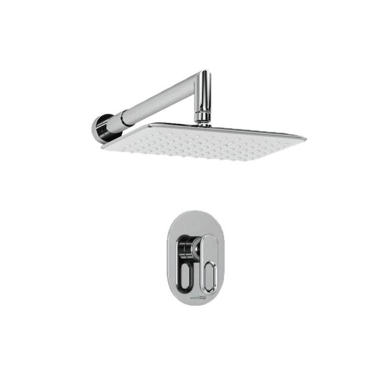 Душевой комплект Wasserkraft A12831 с верхней душевой насадкой, хром, встраиваемый