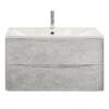 Тумба с раковиной BelBagno Acqua 100 подвесная, cemento verona grigio