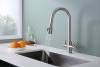 Смеситель для кухни Paulmark Lange La214212-BS с выдвижным изливом, брашированная сталь фото 6