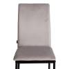 Стул Tetchair Capri (mod. BC565-DC) 21262 металл, флок, Light grey (светло-серый) HLR14/черный фото 6