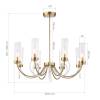 Хрустальная люстра на штанге ST Luce Иллюмиа SL1400.303.08 фото 7