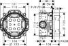 Душевой комплект Hansgrohe Raindance Rainmaker 600 (3 jet) 26117000 + 26626000 + 27506000 + 15761000 + 15764000 фото 16