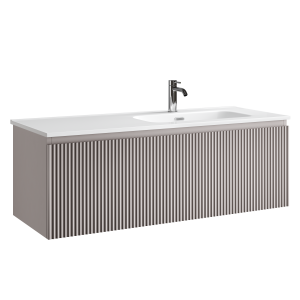 Тумба под раковину Sancos Snob R 1.0 SNR1.0120RSM c одним ящиком Soft close, Doha Soft, 119.5x44.5x40.6