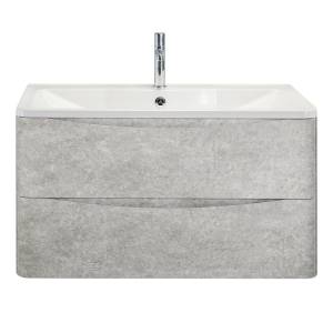 Тумба с раковиной BelBagno Acqua 100 подвесная, cemento verona grigio