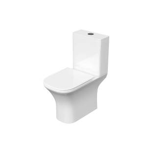 Унитаз-компакт Aquatek Optima Square AQ4411-00 безободковый, сиденье микролифт, белый