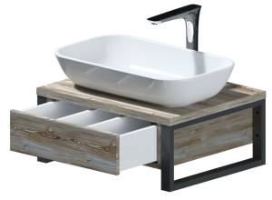 Тумба под раковину 1MarKa Grunge Loft Ц0000001579 Дуб Намибия, 60x48x25.5