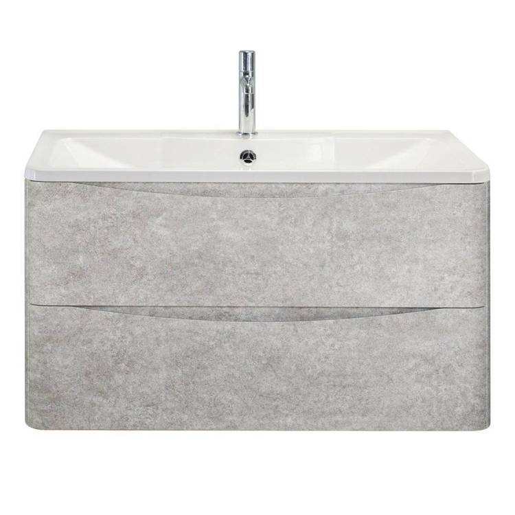 Тумба с раковиной BelBagno Acqua 100 подвесная, cemento verona grigio
