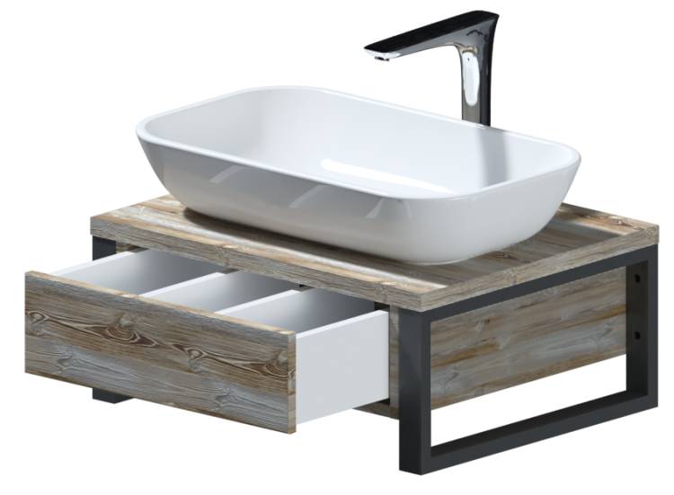 Тумба под раковину 1MarKa Grunge Loft Ц0000001579 Дуб Намибия, 60x48x25.5