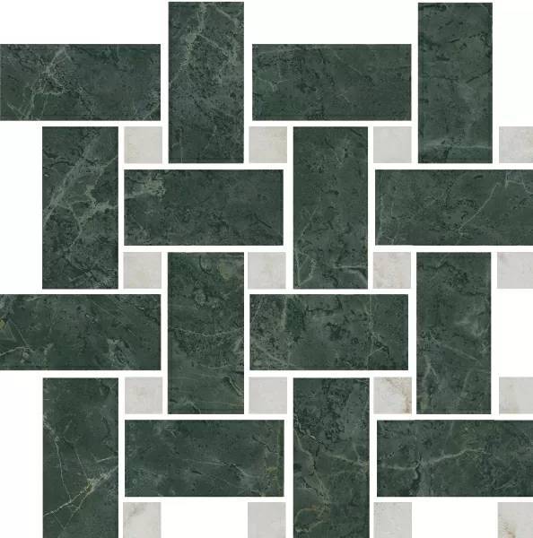 Мозаика Kerama Marazzi Серенада T038/SG6542 мозаичный зеленый лаппатированный 32x32