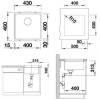 Мойка кухонная Blanco Subline 400-U 527349 вулканический серый фото 3
