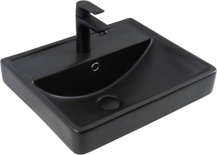 Раковина Aquanet Ирис 329246 черный матовый, 51.5x41.5