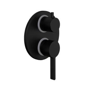 Смеситель для ванны Paini Brera 74PZ6911 PVD встраиваемый, черный матовый