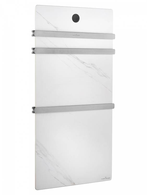 Полотенцесушитель электрический Wonzon & Woghand WW-A503-BR с греющей плитой, брашированный никель