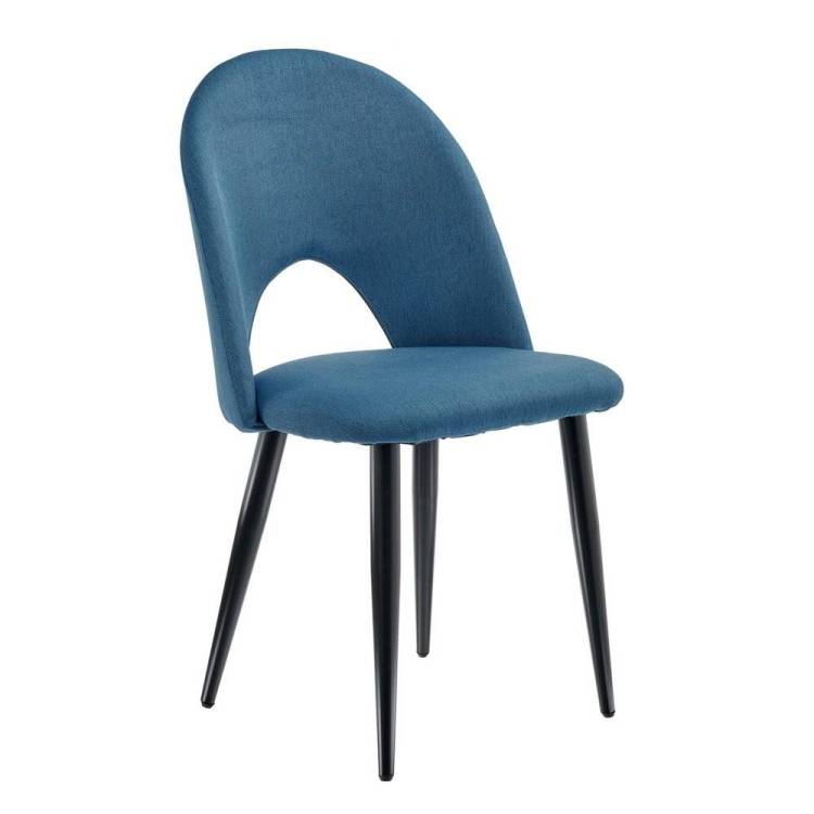 Стул Bradex Home Cleo FR 0532, голубой с черными ножками