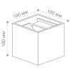 Уличный настенный светодиодный светильник Feron Майами DH012 48098 фото 2
