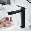 Смеситель для раковины Rose R1811H-1 высокий, черный фото 10