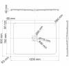 Поддон для душа Wasserkraft Dinkel 58T07 120x90 фото 2