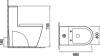 Унитаз-моноблок SantiLine SL-5012SM-BD фото 7