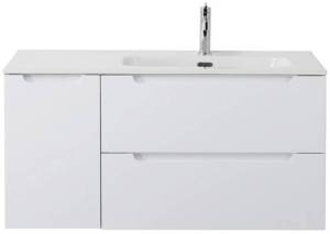 Тумба с раковиной BelBagno Etna 100 ETNA-1000-2C-1A-SO-BL-R bianco lucido правая