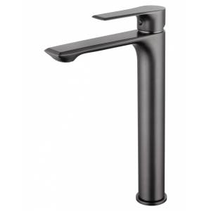 Смеситель для раковины Wonzon & Woghand WW-88019079-BGM высокий, темный графит