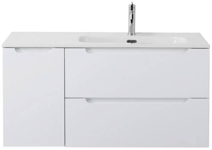 Тумба с раковиной BelBagno Etna 100 ETNA-1000-2C-1A-SO-BL-R bianco lucido правая