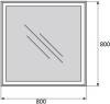 Зеркало BelBagno SPC-GRT-800-800-LED-BTN фото 4