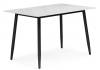 Стол Woodville Rion 15906 белый мрамор, черный 120x80x75