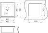 Комплект Paulmark Brilon PM104546-BLM черный металлик + Смеситель Paulmark Holstein Ho212063-418 для кухонной мойки, черный металлик фото 6