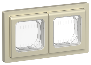 Рамка 2-постовая IEK Flite FI-M20-32-55-K37 шампань